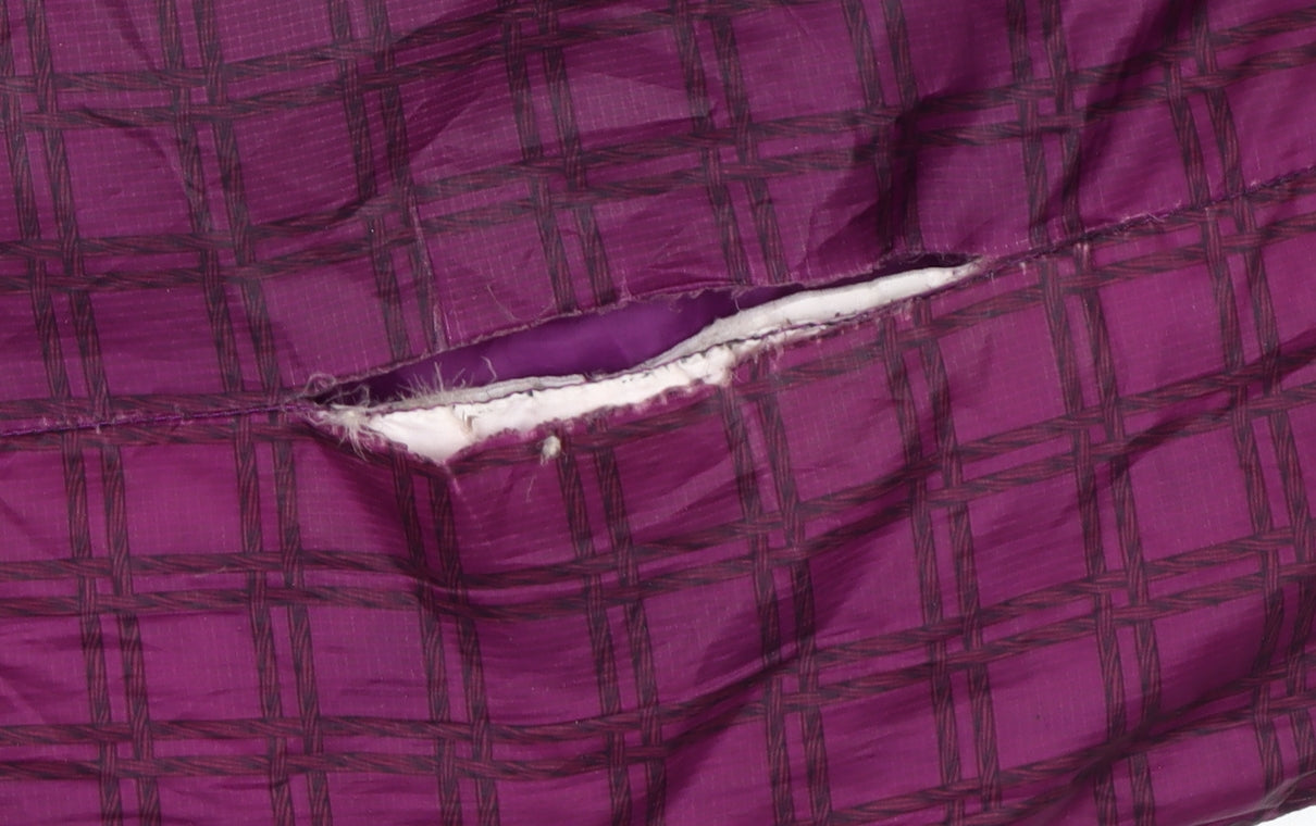 Nike Women's Purple Quilted Puffer Jacket M