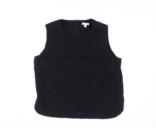 Gap Women's Black Sleeveless Tank Top Medium