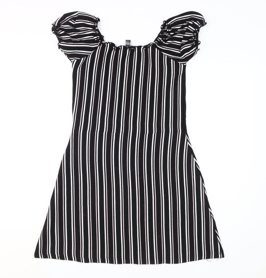 Firetrap Girls Black Striped Shift Dress - 11-12 Years