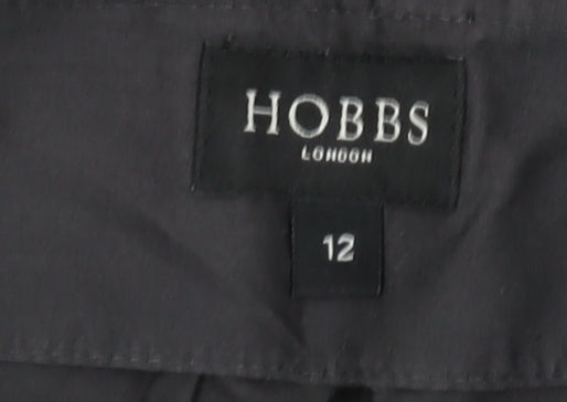 Hobbs Women's Black Cotton Half Sleeve Dress Size 12