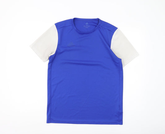 Additional front view of Adidas Men's M Blue Short Sleeve Crew Neck T-Shirt