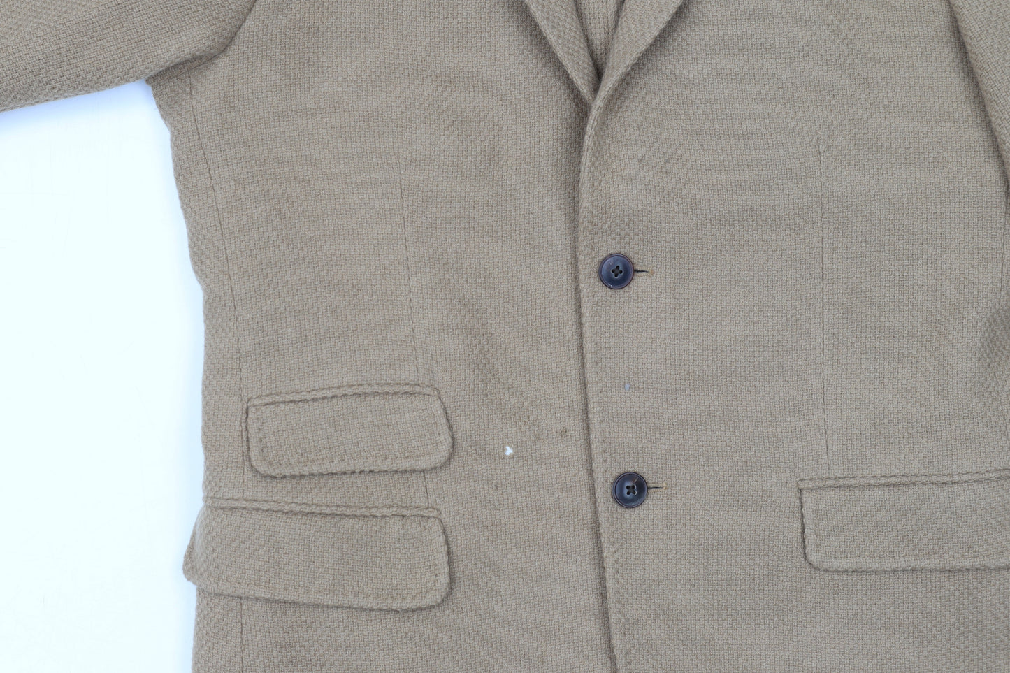 Massimo Dutti Men's Beige Blazer, Size 40, Formal