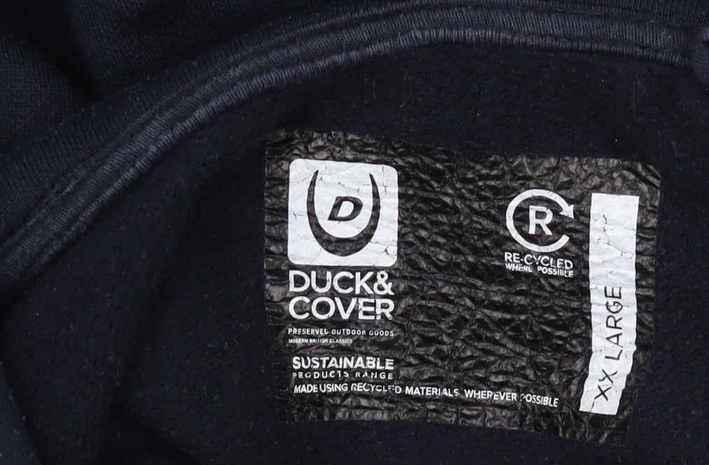 Duck and Cover Men's Black 2XL Pullover Hoodie