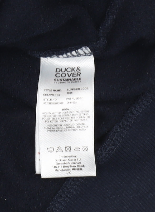 Duck and Cover Men's Black 2XL Pullover Hoodie