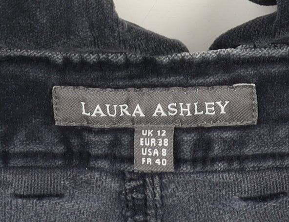 Laura Ashley Women's Black Velvet Trousers Size 12