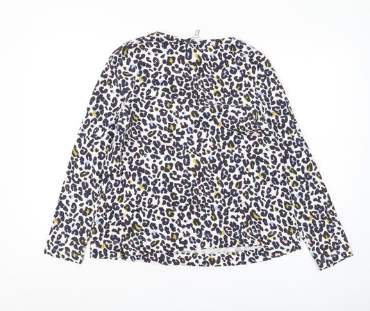 Joules Women's Multicolour Animal Print T-Shirt Size 8