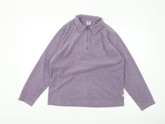 Sprayway Purple Women's Large Henley Sweatshirt