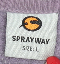 Sprayway Purple Women's Large Henley Sweatshirt