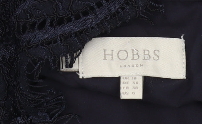 Hobbs Women's Blue Lace Sheath Dress Size 10
