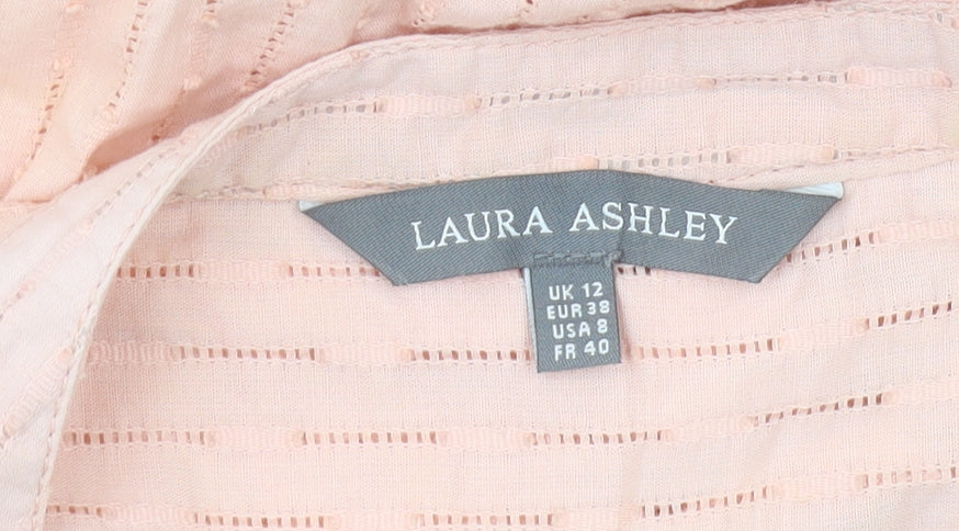 Laura Ashley Women's Pink Shirt Dress Size 12