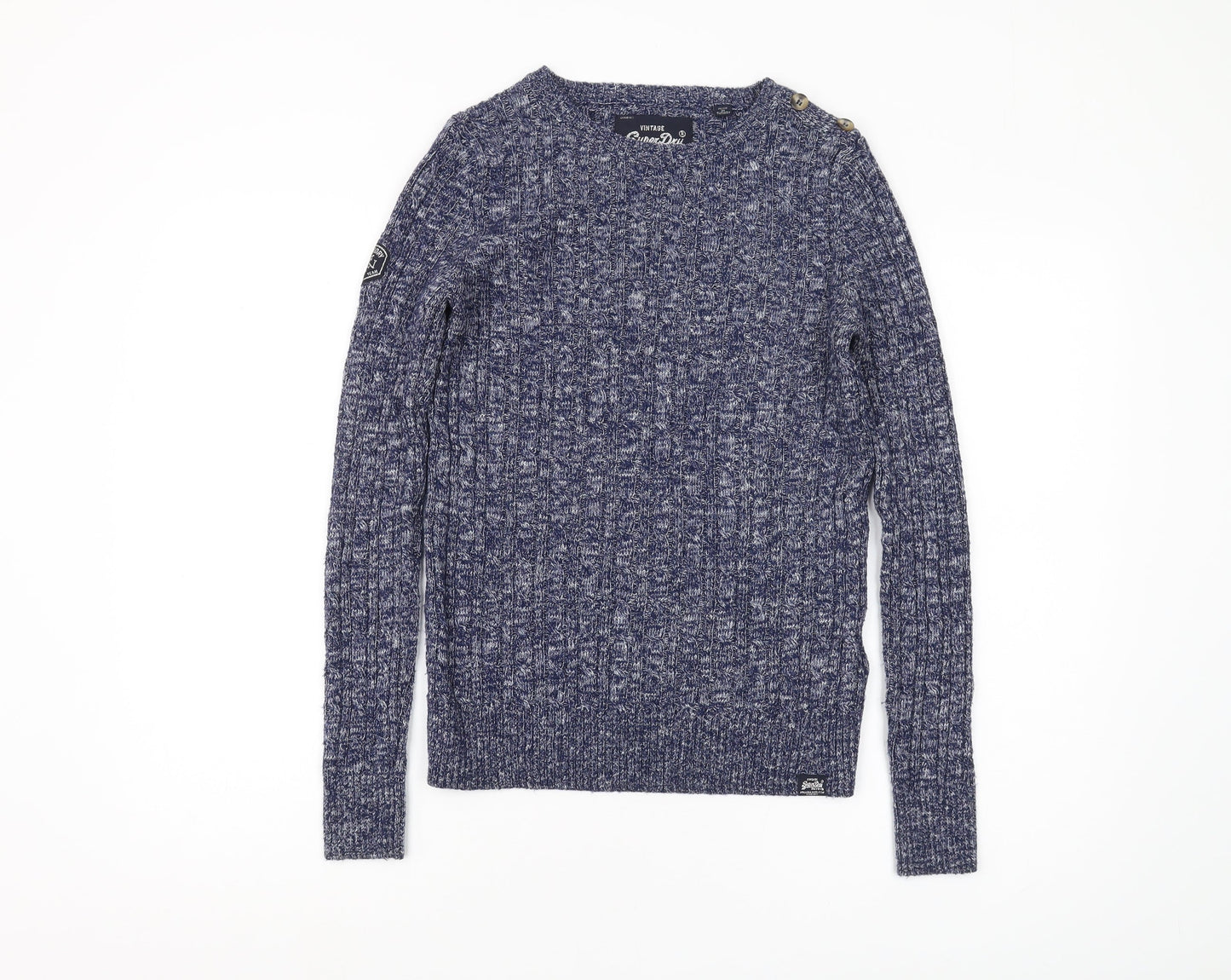 Superdry Women's Blue Pullover Jumper XS