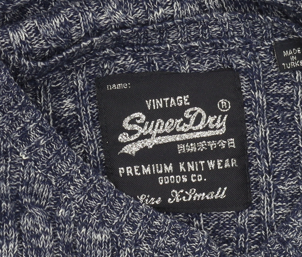 Superdry Women's Blue Pullover Jumper XS