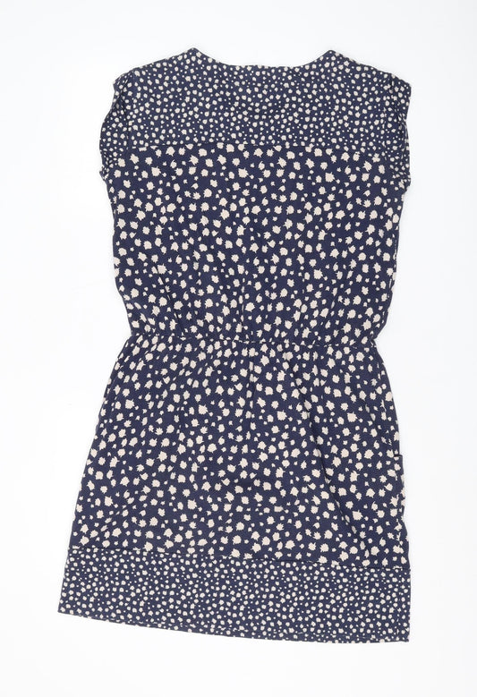 Boden Women's Blue Floral Shift Dress, Size 4, Sleeveless