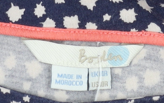 Boden Women's Blue Floral Shift Dress, Size 4, Sleeveless