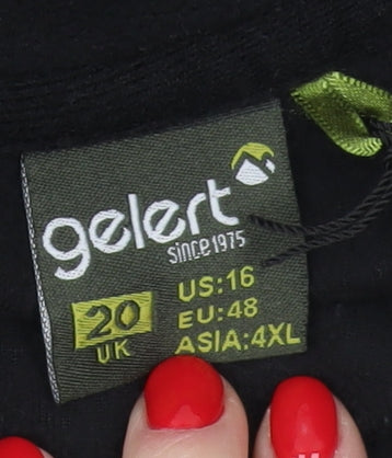 Gelert Women's Black Fleece Sweatshirt Size 20