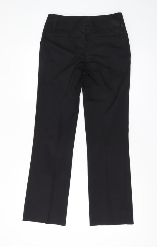 Adidas Women's Black Trousers, Size 6, Regular Fit