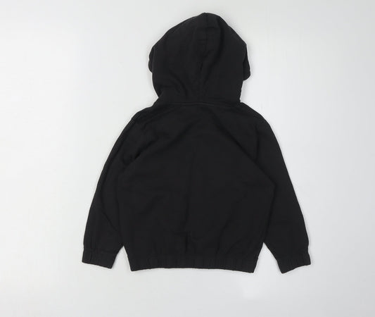 H&M Girls Black Hoodie, Ciao Graphic, 3-4 Years