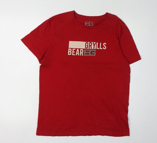 Mens UK Size L Craghoppers Red Cotton T-Shirt