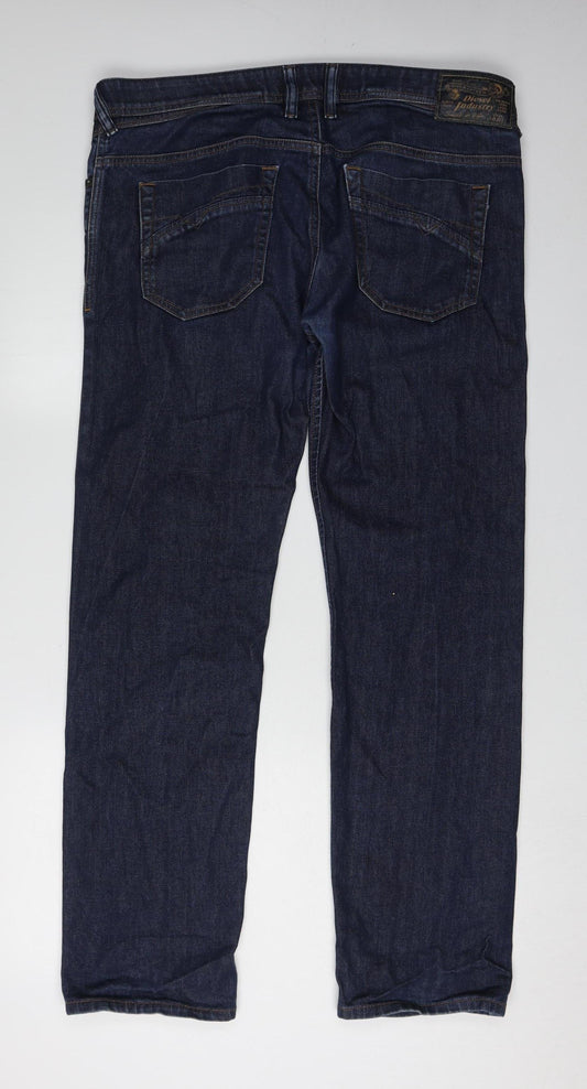 Diesel Men's Blue Straight Jeans Size 34