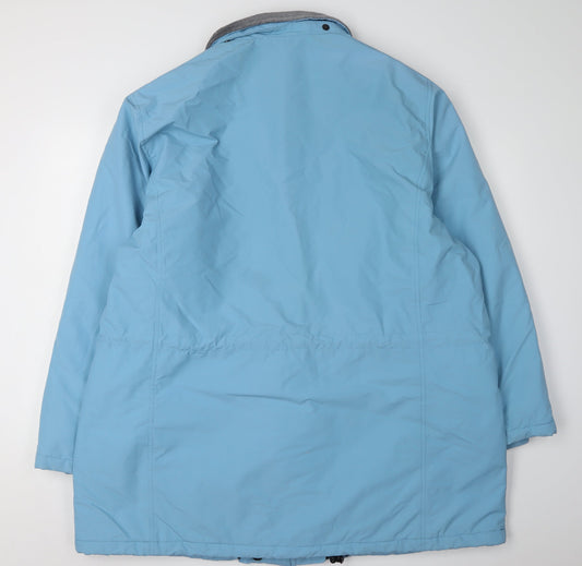 Lands' End Women's Blue Plus Size Parka Coat