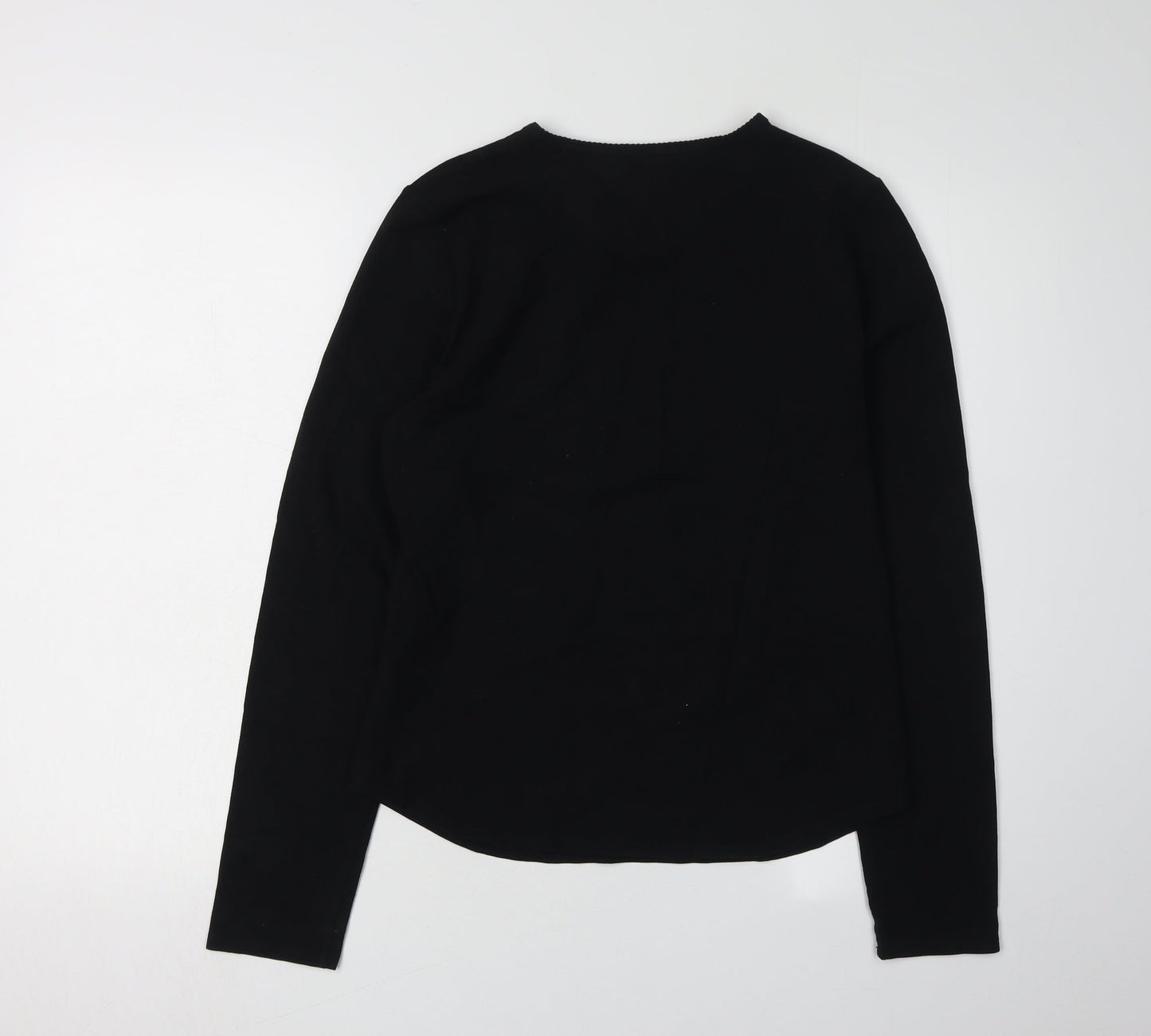 Gap Women's Black Long Sleeve T-Shirt - Size M