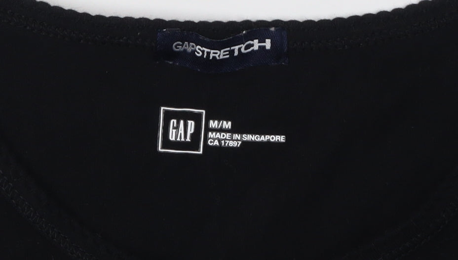 Gap Women's Black Long Sleeve T-Shirt - Size M