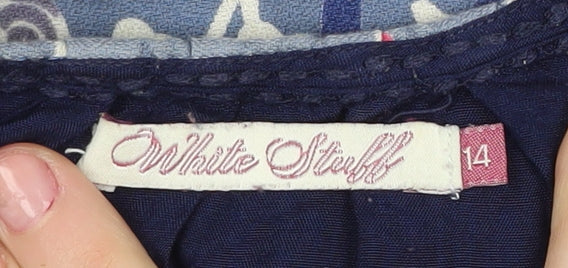 White Stuff Women's Multicoloured Floral Shift Dress Size 14