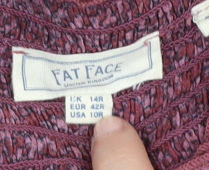 Fat Face Women's Multicoloured Geometric Dress Size 14