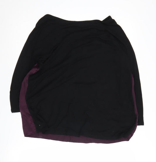 Womens UK Size 12 Laura Ashley Purple Viscose Blouse