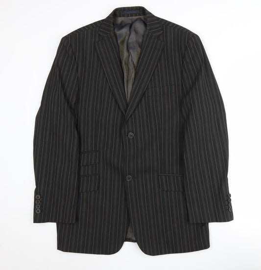 Ted Baker Men's Black Striped Blazer Jacket 40R