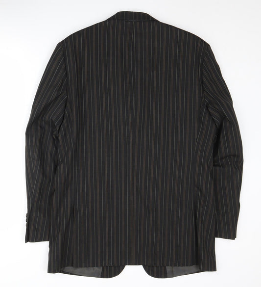 Ted Baker Men's Black Striped Blazer Jacket 40R