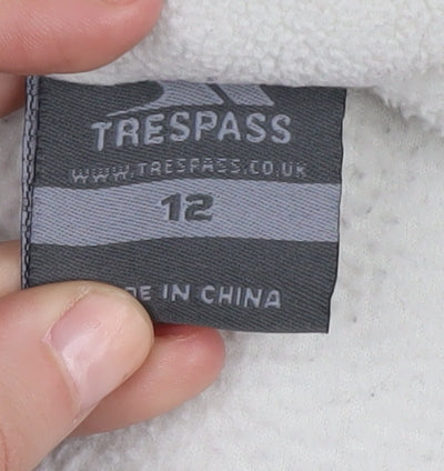 Trespass Women’s Ivory Fleece Jacket Size 12