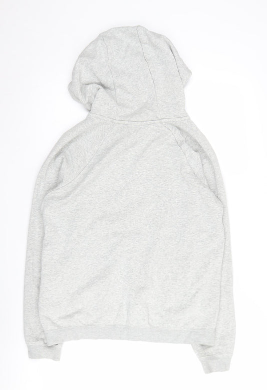 Nike Men's Grey Pullover Hoodie Size S Logo Accent