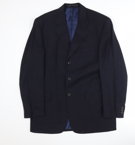 Austin Reed Men's Blue Regular Jacket 40R Wool