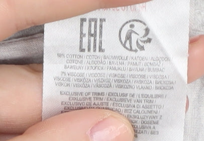 Tokyo Laundry Men's Grey V-Neck T-Shirt, M