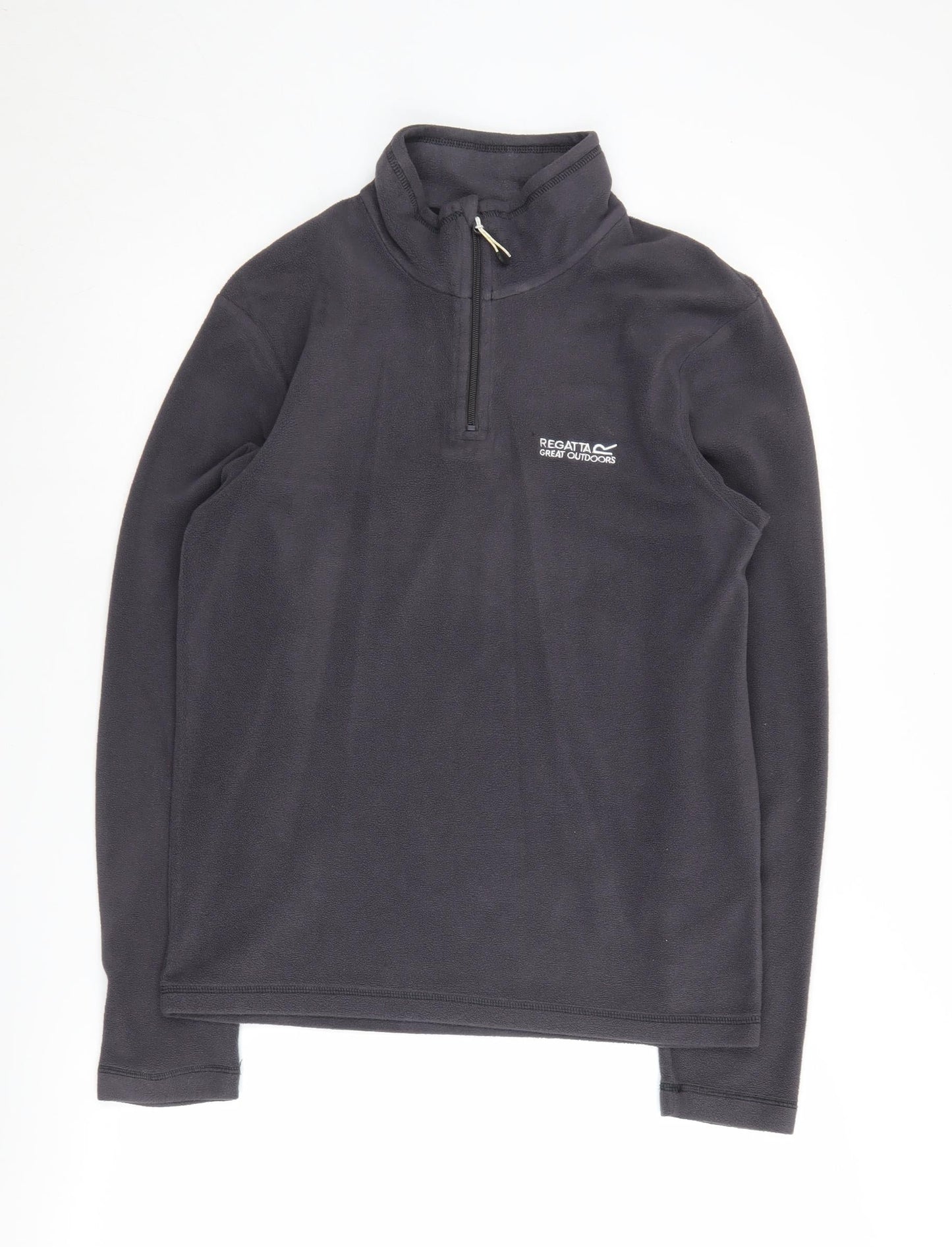 Regatta Men's Black 1/4 Zip Fleece Sweatshirt S