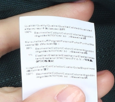 BOSS Men's Green Polo Shirt 2XL Short Sleeve Cotton