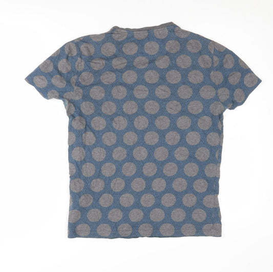 Ted Baker Unisex Blue Polka Dot T-Shirt, Size S