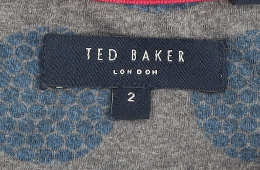 Ted Baker Unisex Blue Polka Dot T-Shirt, Size S