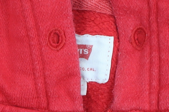 Levi's Men's Red 1/4 Zip Hoodie, Size L