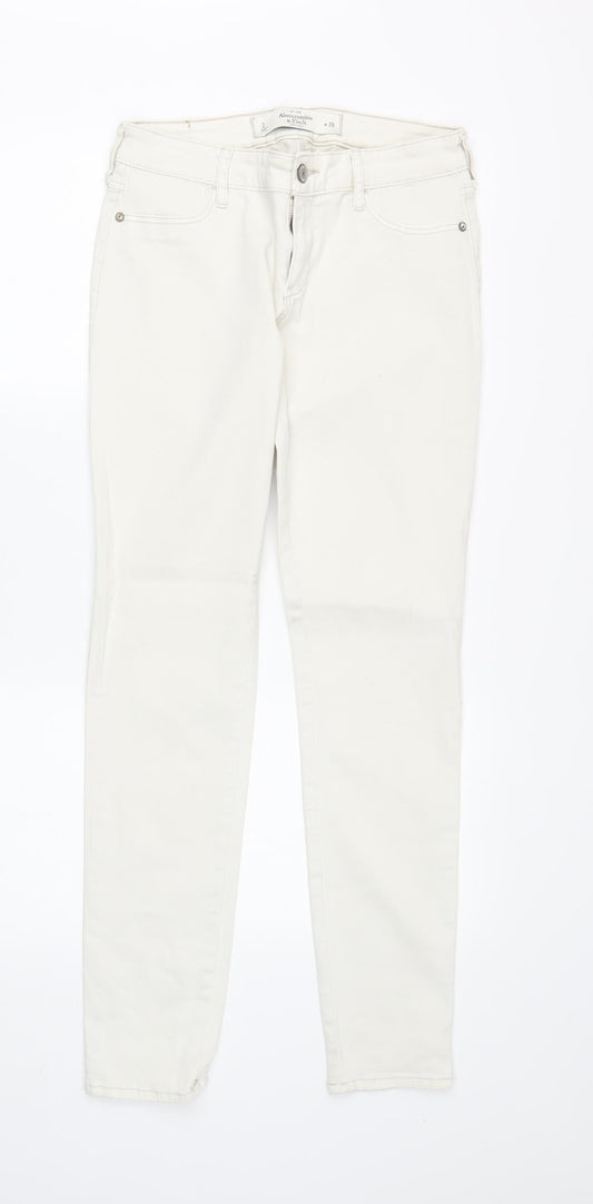 Abercrombie & Fitch Women’s Ivory Skinny Jeans Size 2