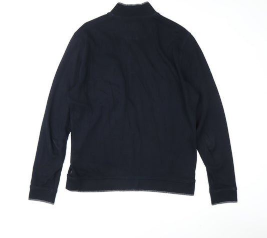 Ted Baker Men's Black 1/2 Zip Sweatshirt L