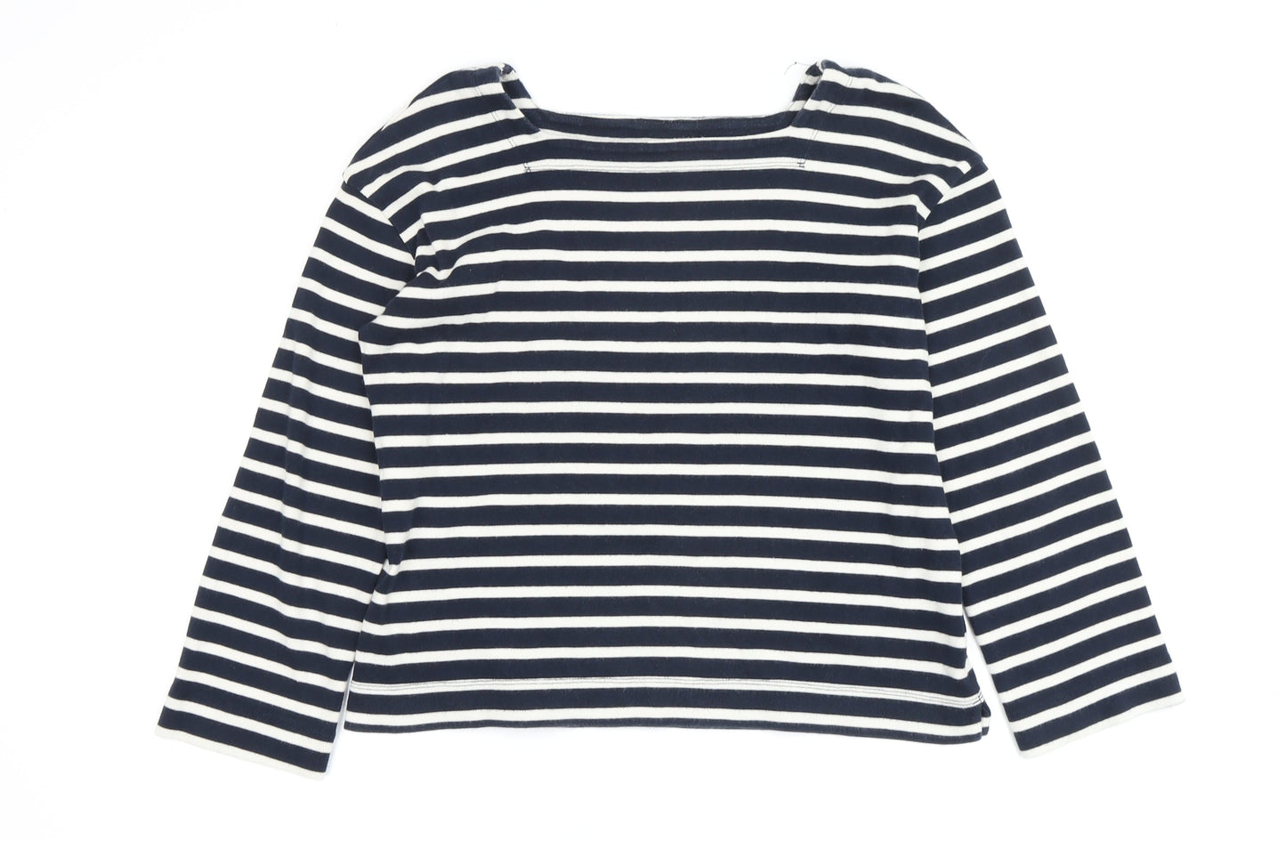 Whistles Women's Black Striped Long Sleeve Top - Size S