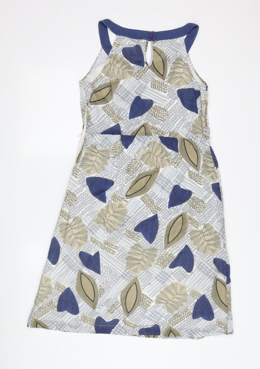 Fat Face Women's Multicoloured A-Line Dress Size 10