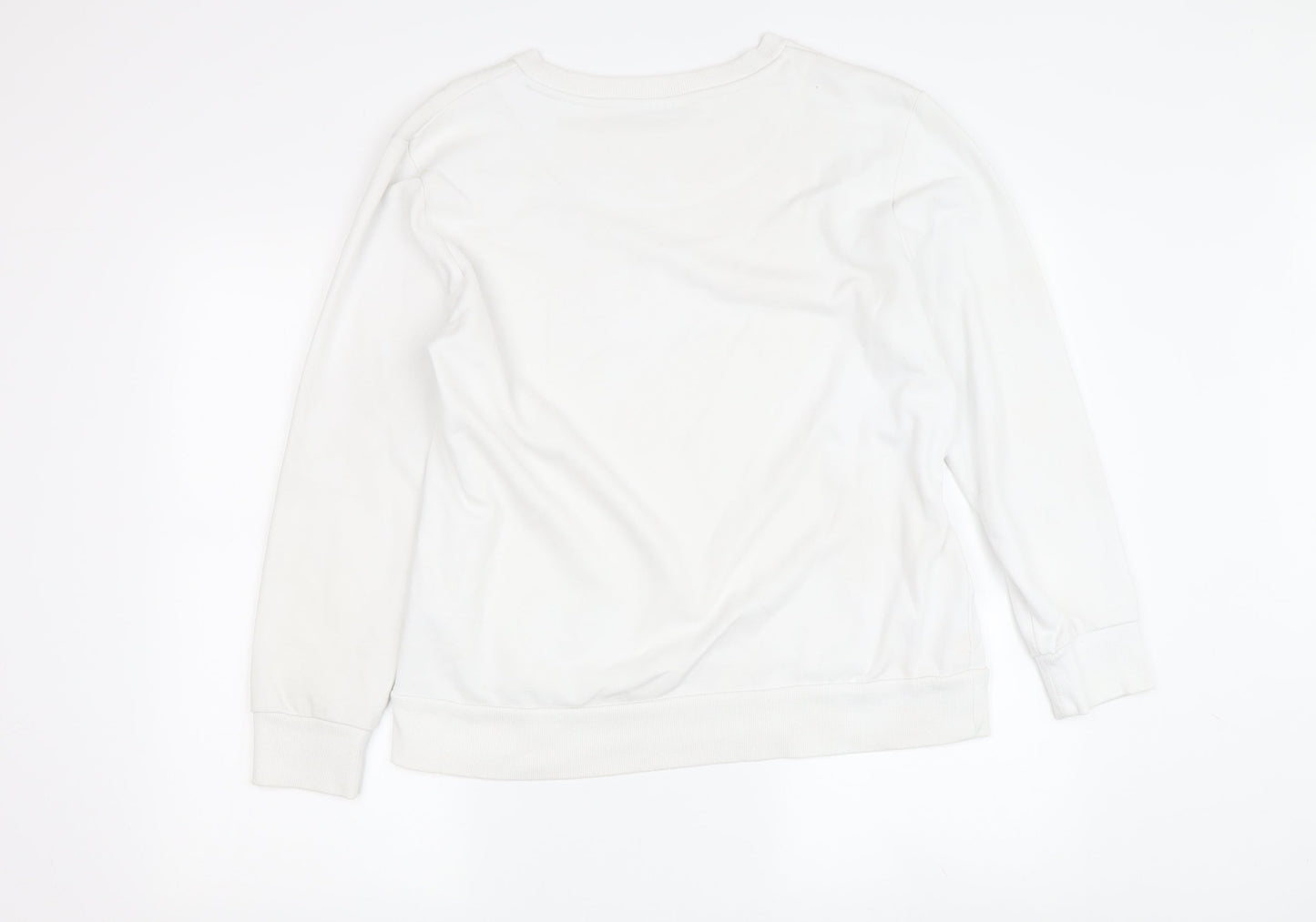 DKNY Women’s White Pullover Sweatshirt - Size M
