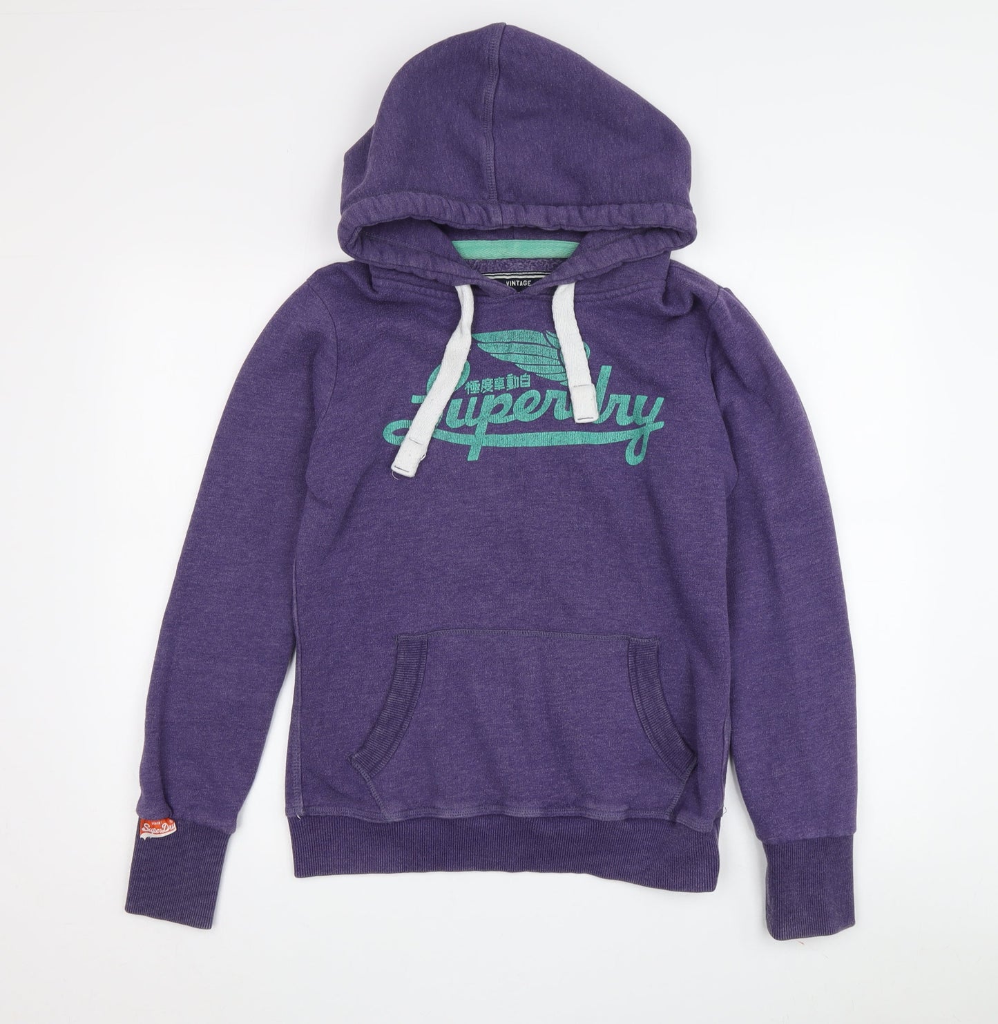 Superdry Women's Purple Pullover Hoodie Size S