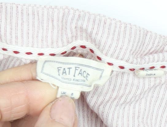 Fat Face Women's Pink Striped Tunic Blouse UK 8