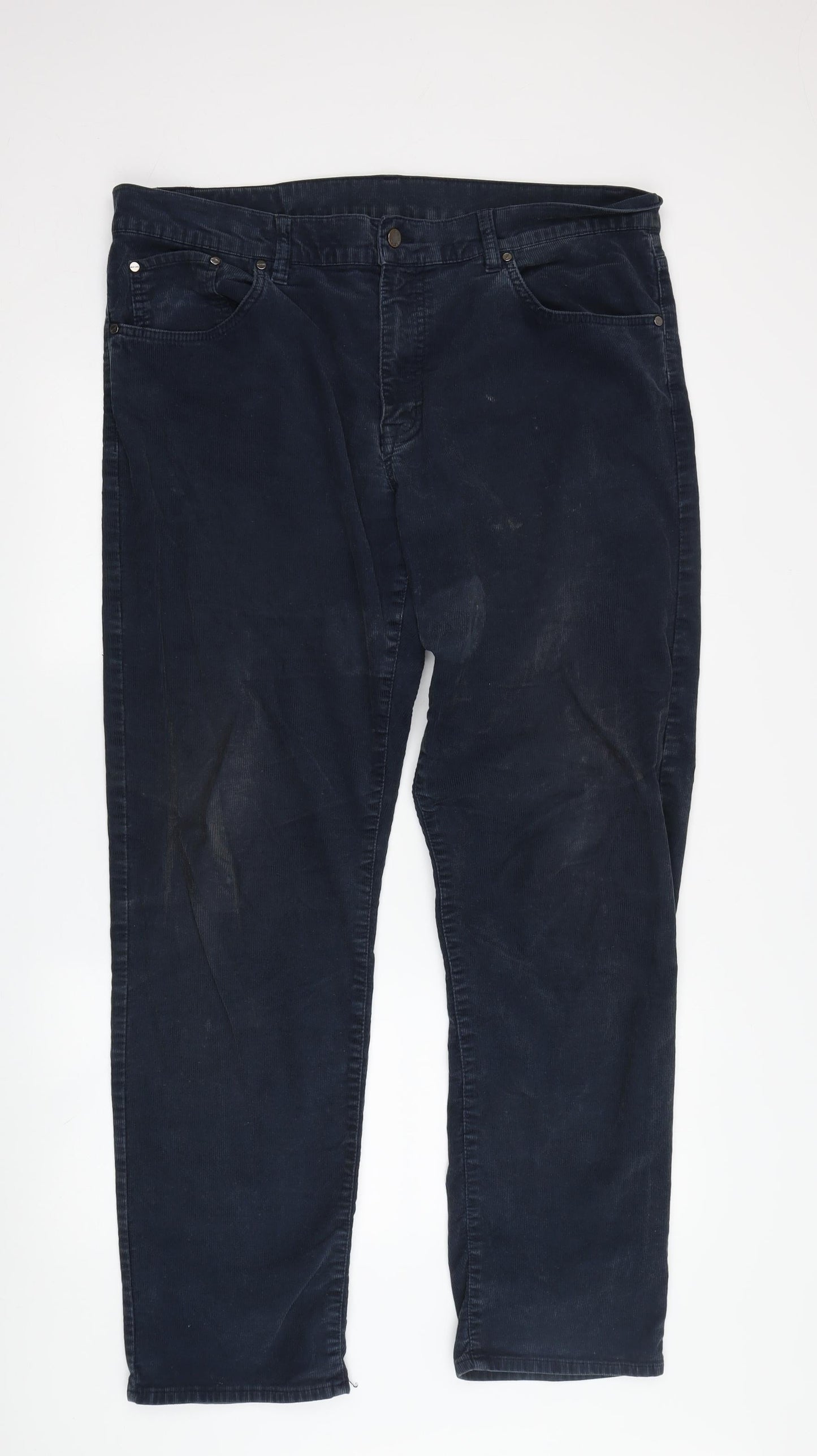 Jaeger Mens Black Corduroy Trousers Size 58R