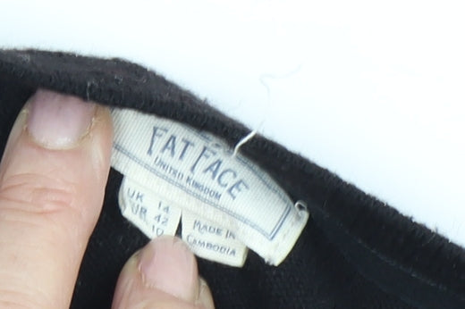 Fat Face Women's Black Pullover Jumper Size 14