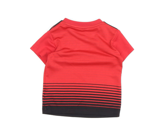Adidas Unisex Baby Red Football Jersey 9-12 Months
